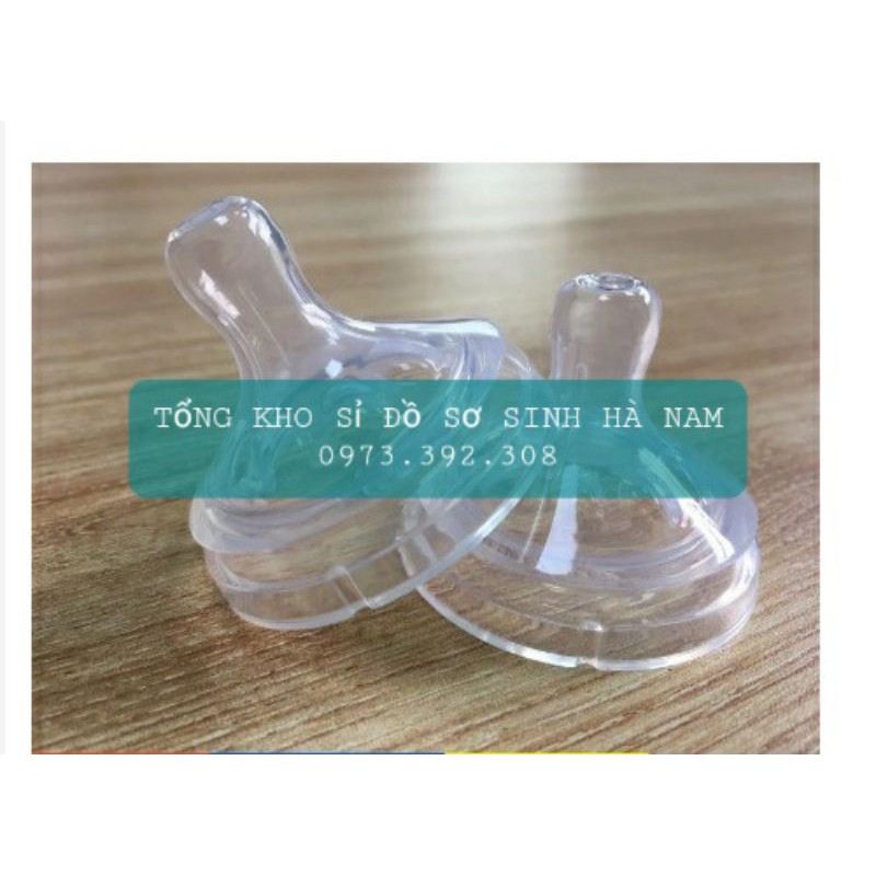 Núm Ty Silicon Thay Thế Bình Bình Sữa Cổ Rộng