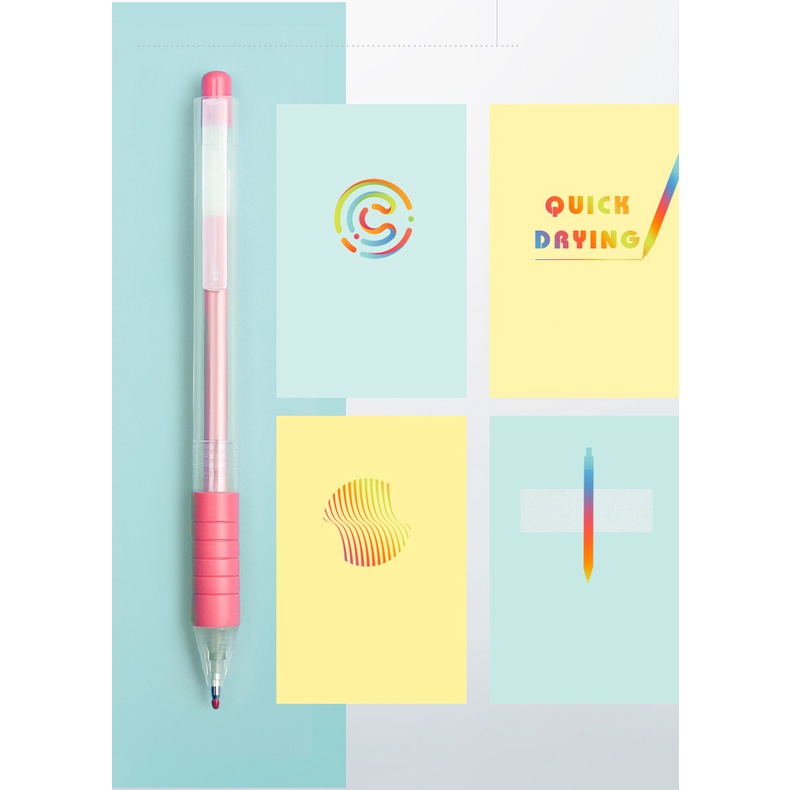 Combo 5 bút bi, cây viết đầu bi 0.5mm QUÀ TẶNG Minh House