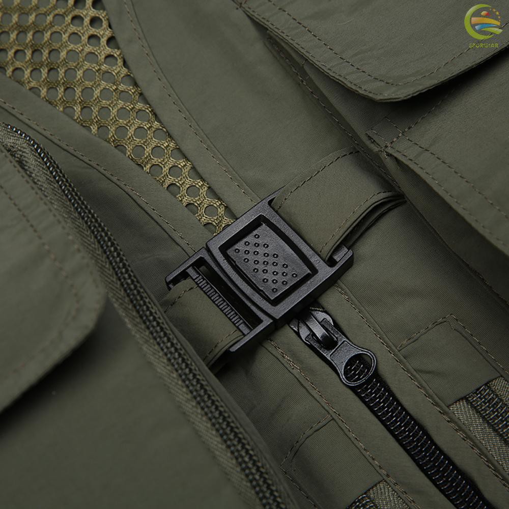 Áo Khoác Đi Câu Cá Thoáng Khí Nhiều Túi Tiện Lợi