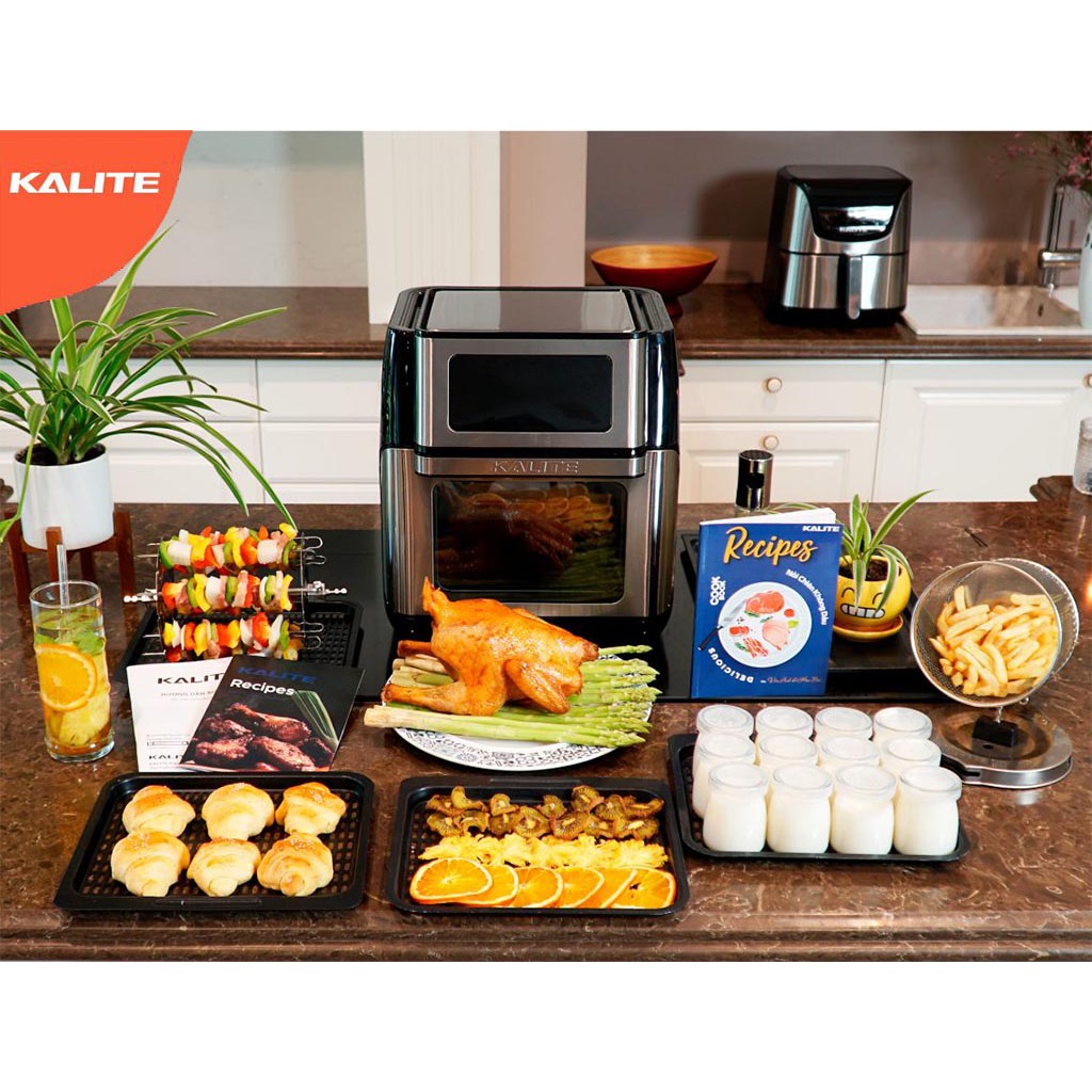 Nồi chiên không dầu Kalite Q10 dung tích 10 lít hàng chính hãng, bảo hành 12 tháng - Cực đa năng, cực tiện lợi, cực xịn