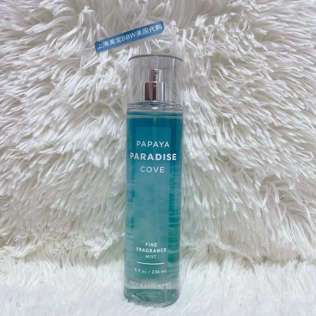 Body mist papaya paradise cove hàng Thái 236ml ngọt ngào, thanh nhẹ thoảng của trái cây tươi mát và thiên nhiên