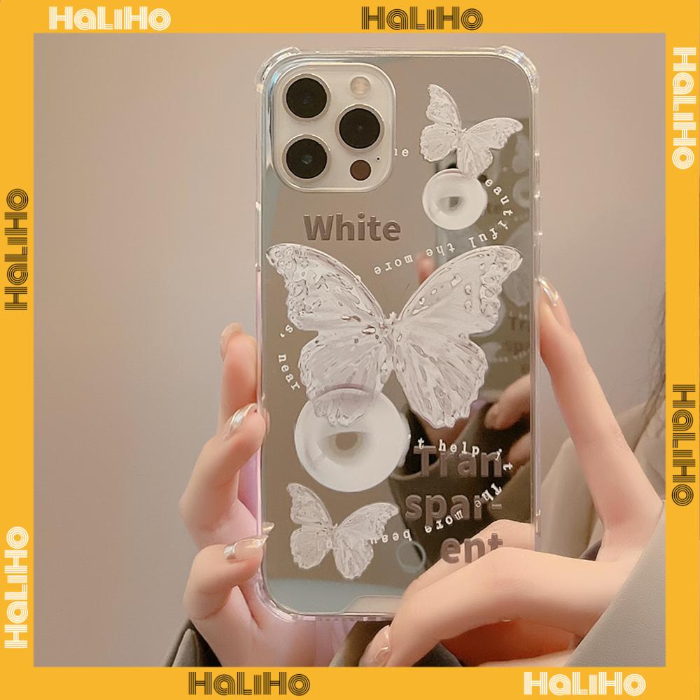 Ốp điện thoại Acrylic tráng gương chống sốc bảo vệ camera thích hợp cho iPhone 11 13 Pro Max 12 Pro Max 7 Plus xr