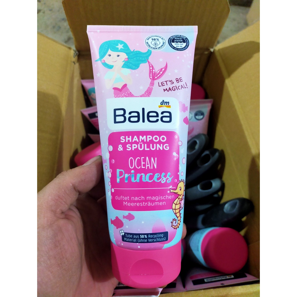 DẦU GỘI VÀ XẢ CHO BÉ BALEA CÔNG CHÚA, 200ML