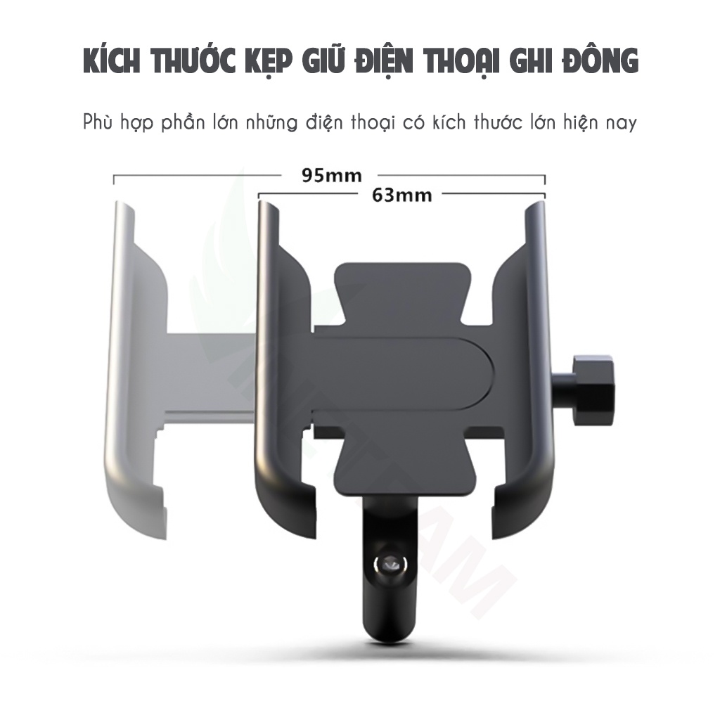 Giá đỡ điện thoại cho môtô và xe máy hợp kim siêu bền  -dc4760