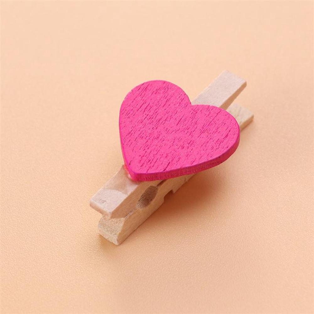 AARON1 Kẹp Gỗ HìNh TráI Tim KẹP HìNh Trang Trí