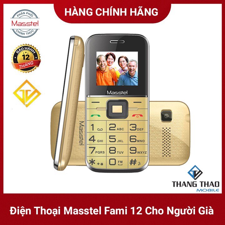 Điện Thoại Masstel FAMI 12 - Hàng Chính Hãng - BH 12 Tháng