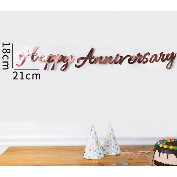 DÂY CHỮ HAPPY BIRTHDAY RỖNG, HAPPY BIRTHDAY, HAPPY ANNIVERSARY, HAPPY FULL MONTH ÉP KIM TRANG TRÍ SINH NHẬT PARTY