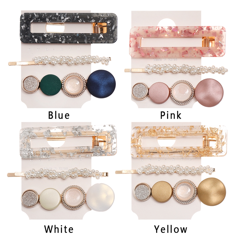 Bộ 3 kẹp tóc kiểu dáng xinh xắn thời trang cho nữ