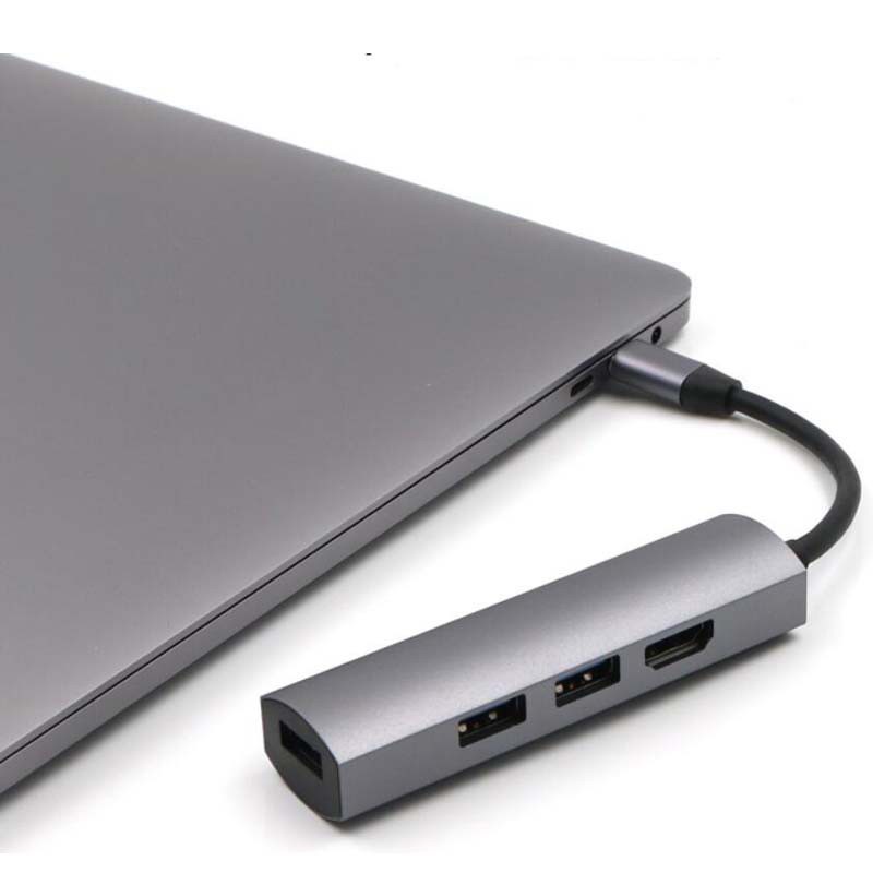 Bộ Chuyển Đổi 4 Trong 1 Type C Sang 4k Hdmi Cho Macbook Matebook Samsung S8 / S9 | BigBuy360 - bigbuy360.vn