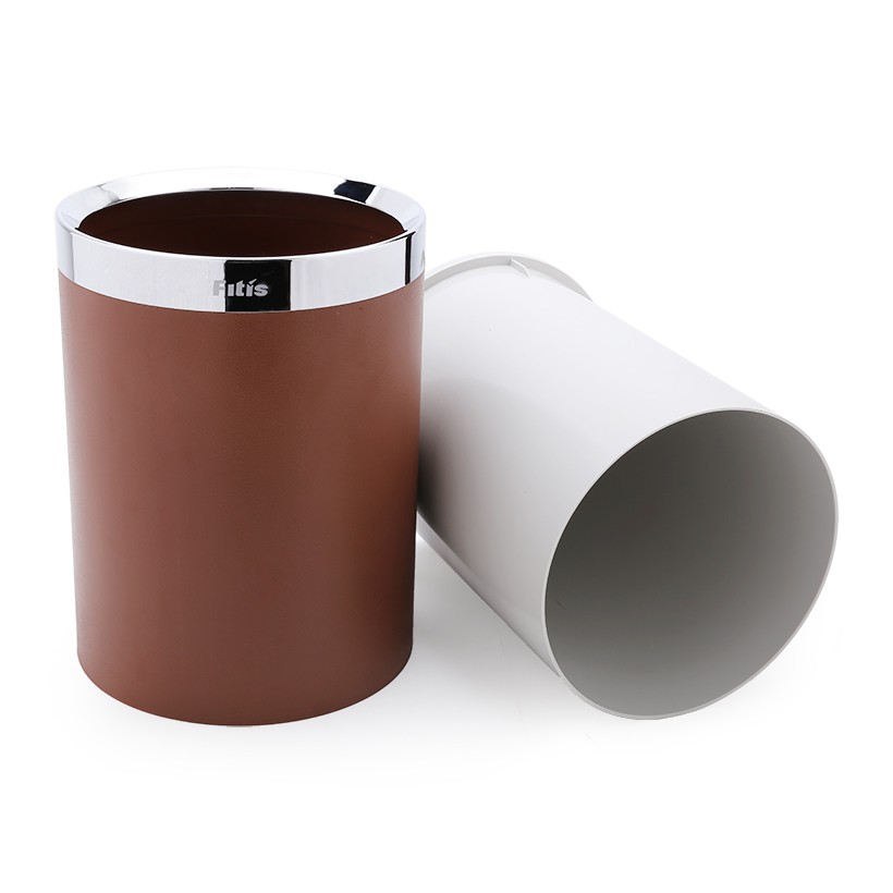 Thùng Rác Fitis 2 Lớp Vành Xi Inox