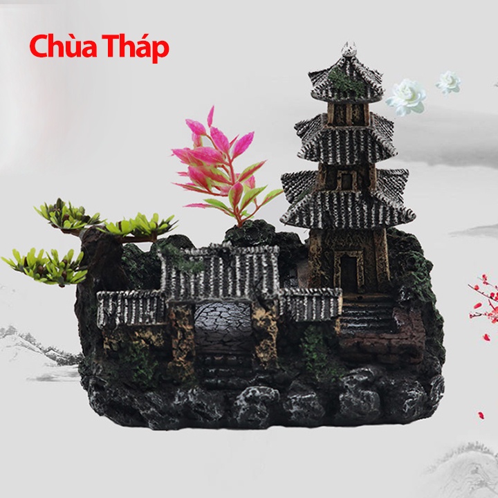 Tiểu Cảnh Đá Trang Trí Bể Cá Nhiều Mẫu Lựa Chọn Có Ảnh Kích Thước Thực Tế Mô Hình Đá Nhựa Trang Trí