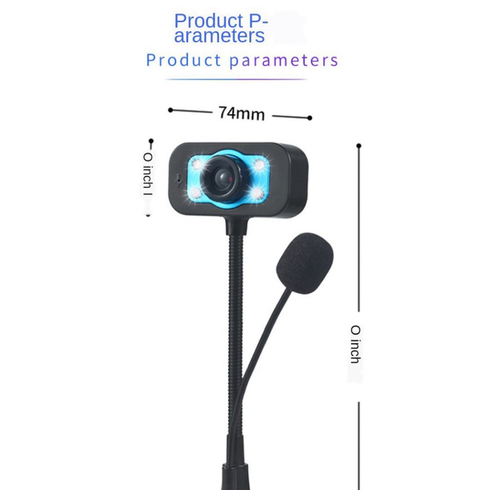 (Hot) (Bảo hành 06 tháng) Webcam Chân Cao có mic dùng cho máy tính có tích hợp mic và đèn Led trợ sáng - Webcam máy tính | BigBuy360 - bigbuy360.vn