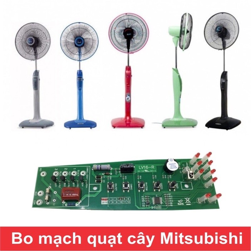 Bo mạch quạt cây  Mitsubishi LV16 RT/RR/RS...