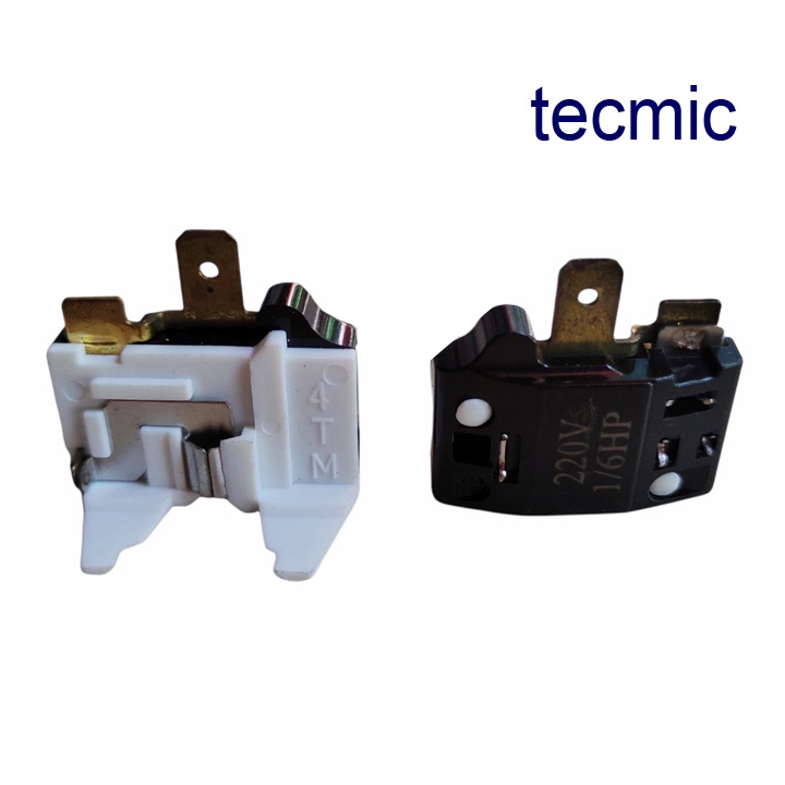 Tecmic tủ lạnh Rơ le Tecmic Block Tủ Lạnh 1/8hp Relay Tecmit bảo vệ máy nén/ Termit /Termic 1/8hp
