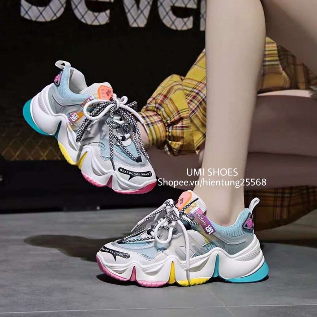 [DÂY KÉP+CÓ SẴN] Giày thể thao Ulzzang mã 881 HOT 2021 mới độn đế cao lượn sóng viền rèm nhẹ 3 màu cá tính hot 2020 | BigBuy360 - bigbuy360.vn