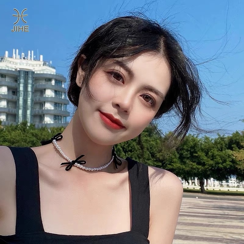Vòng Cổ Choker Đính Ngọc Trai Thời Trang Dành Cho Nữ
