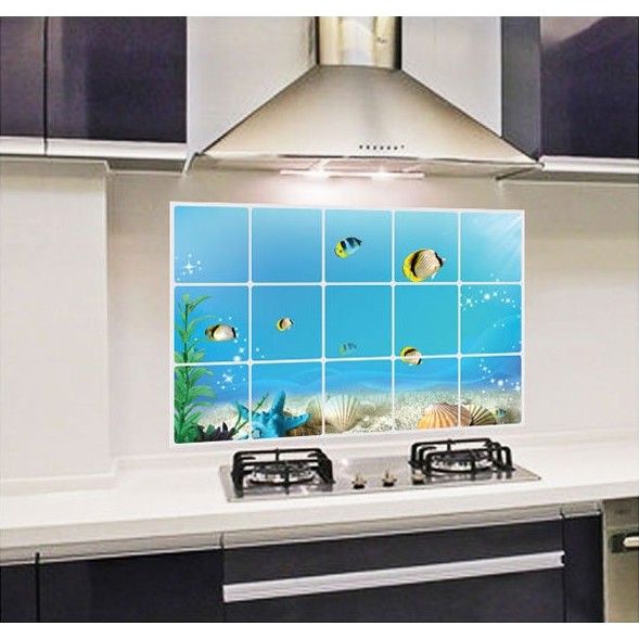 Decal dán bếp tráng nhôm - Đại Dương nhỏ