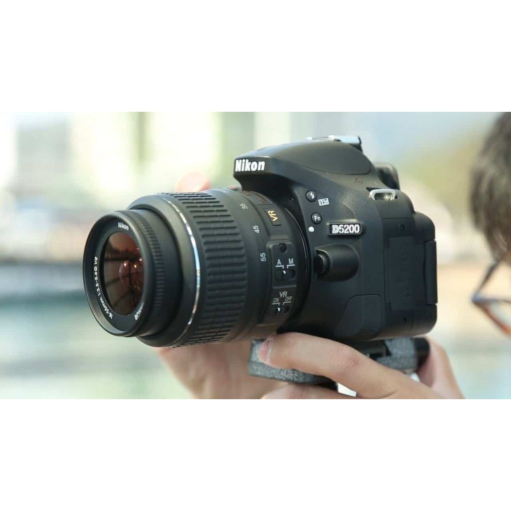 Nikon D5200 + kit 18-55mm VR - 24.1 Megapixel - Quay Fullhd - Mới 99%