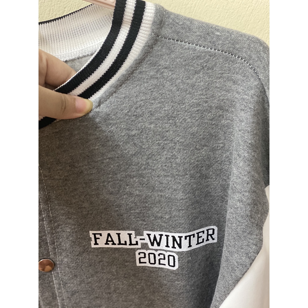 Áo bomber nam nữ unisex ,áo khoác nỉ tàn phối trắng, dày đẹp mềm mịn form rộng phong cách hàn quốc Freesize | BigBuy360 - bigbuy360.vn