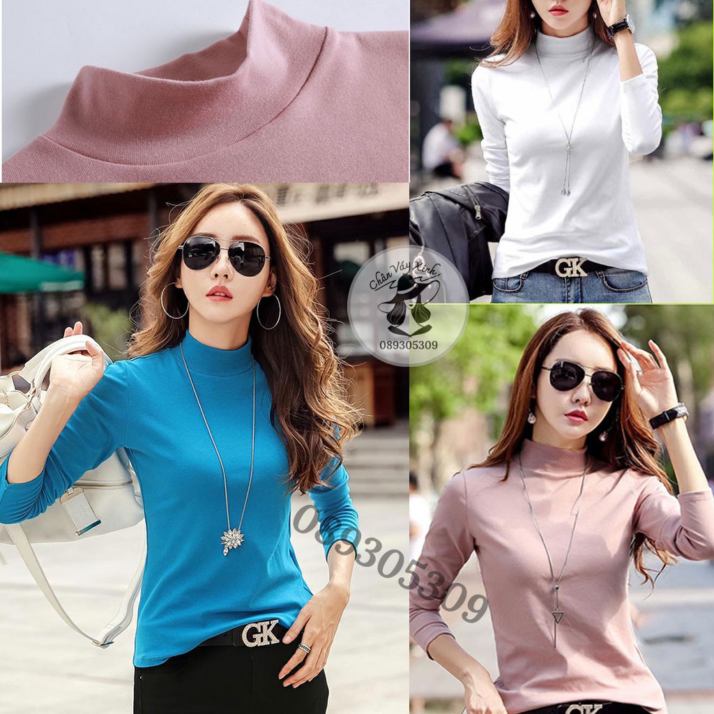 ÁO GIỮ NHIỆT LÓT NỈ cổ 3 phân { Bán Sỉ }