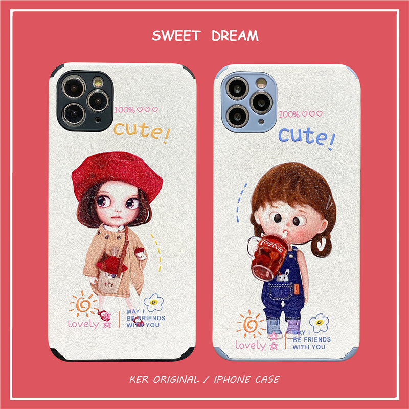 ốp điện thoại Silicone Họa Tiết Hình Cô Gái Thời Trang Cho Iphone 11 12 Pro Max X Xr 6 7 8 6s Plus Xs Max Se 2020 | BigBuy360 - bigbuy360.vn