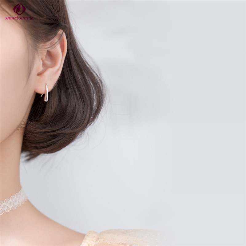 Đôi Khuyên Tai Thời Trang Thiết Kế Hình Giọt Nước Sáng Tạo