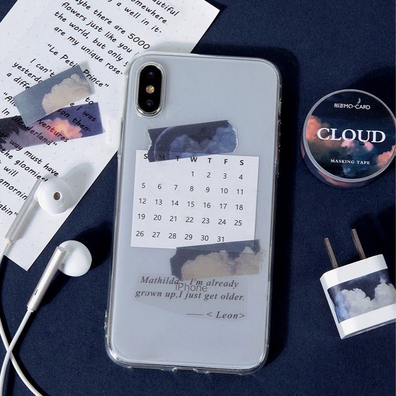 Cuộn băng keo washi in hình