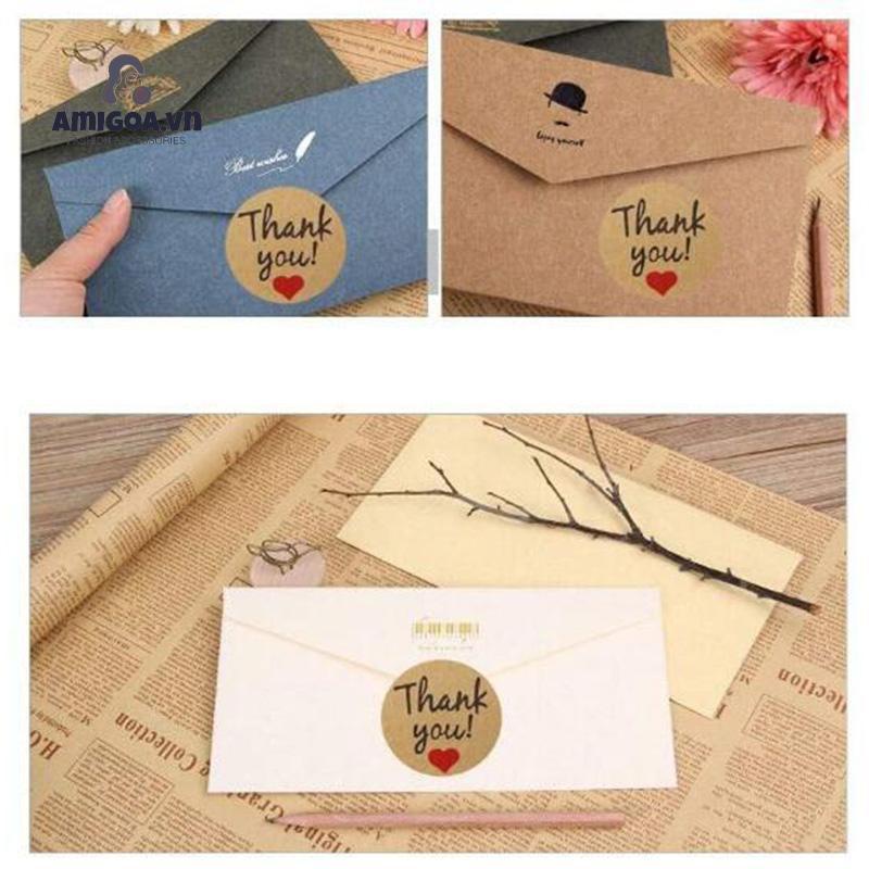 ✨✨Set 500 miếng dán trang trí hình chữ Thank you nhỏ gọn