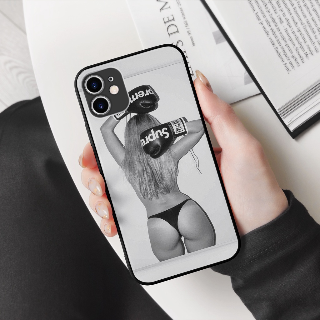 Ốp Lưng tay đấm SUPREME nóng bỏng gợi cảm ECOMEX dòng iphone 5 6 7 8 Plus 11 12 Pro Max X Xr SUPPOD00031