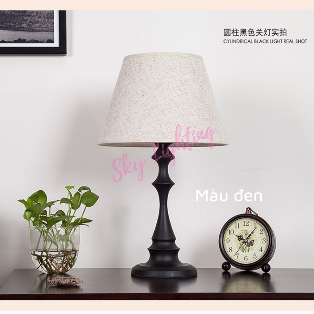 Đèn ngủ để bàn trang trí phòng ngủ phong cách Bắc Âu, đầu giường khách sạn Có điều chỉnh độ sáng SKY LIGHTING