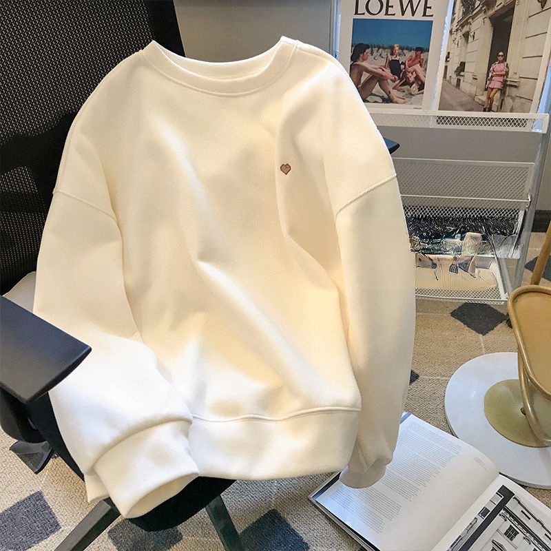 Áo Sweater Cổ Tròn Dáng Rộng Thiết Kế Mới Thời Trang Mùa Thu Dành Cho Nữ