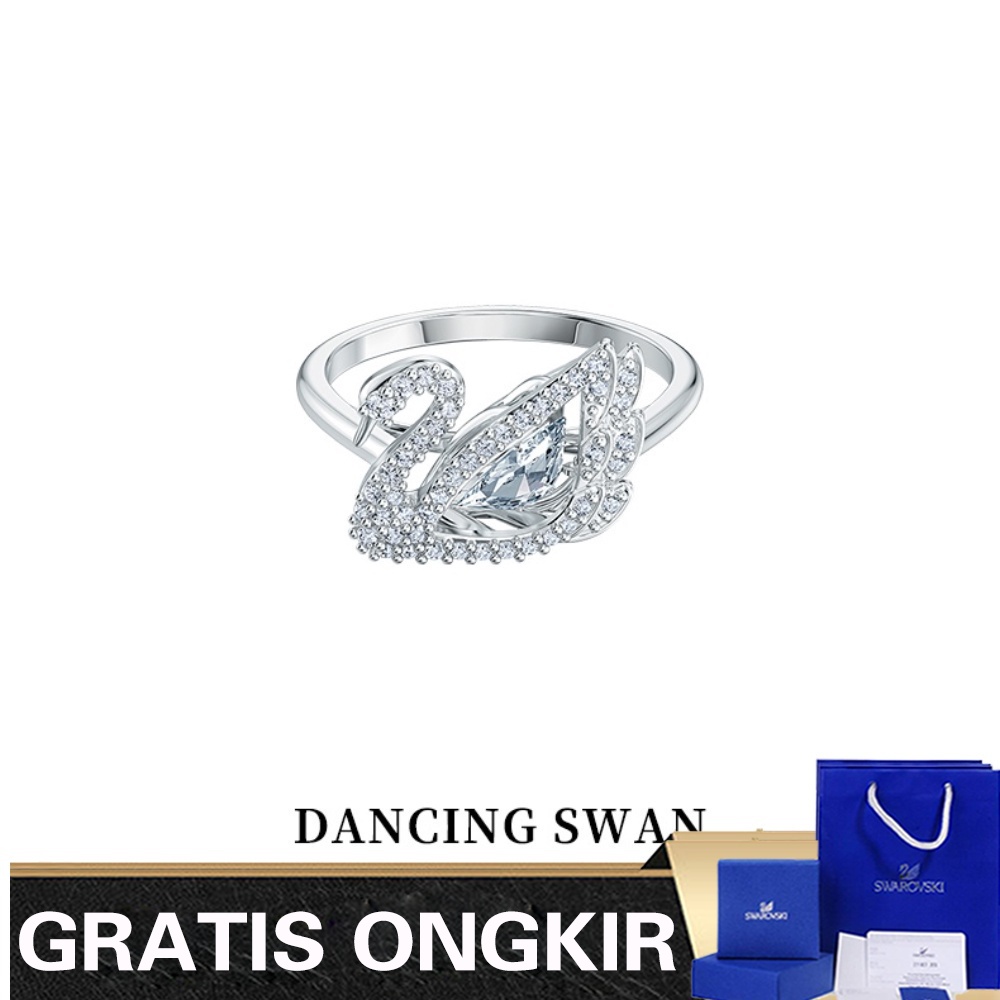 Nhẫn Hình Thiên Nga Đính Đá Pha Lê Thời Trang Swarovski 125th