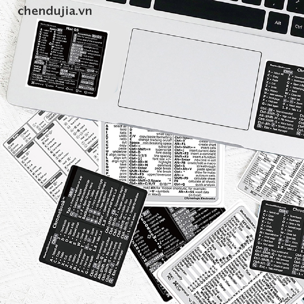 Set 30 Miếng Dán Hướng Dẫn Bàn Phím Máy Tính Thao Tác Nhanh Tiện Dụng