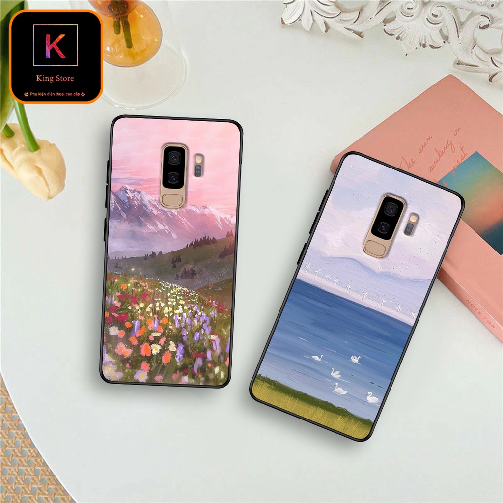 Ốp lưng Samsung S8 - S8 Plus - S9 - S9 Plus - Ốp Samsung in hình Cánh đồng hoa - Chất liệu TPU
