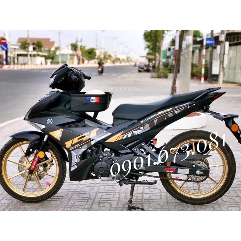 Tem y15zr vàng đen xe đen