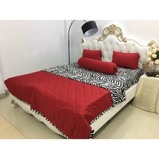 Drap thun ❤️FREESHIP❤️ga thun lạnh Hàn Quốc 2 màu (1 ga, 2 áo nằm, 1 áo ôm)