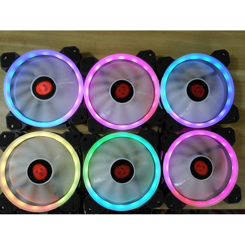 Fan CoolMoon Dualring RGB 16 Triệu Màu Kèm 366 Hiệu Ứng