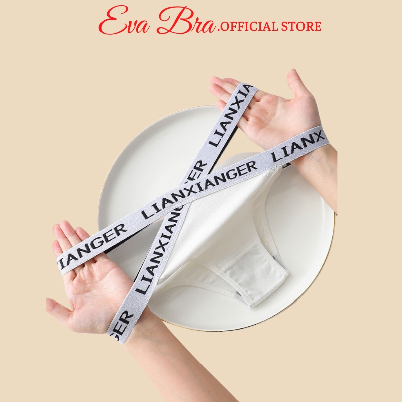 Quần lót nữ Eva Bra siêu cuốn hút cạp X lọt khe chất thun coton mềm mại Kháng khuẩn GB380