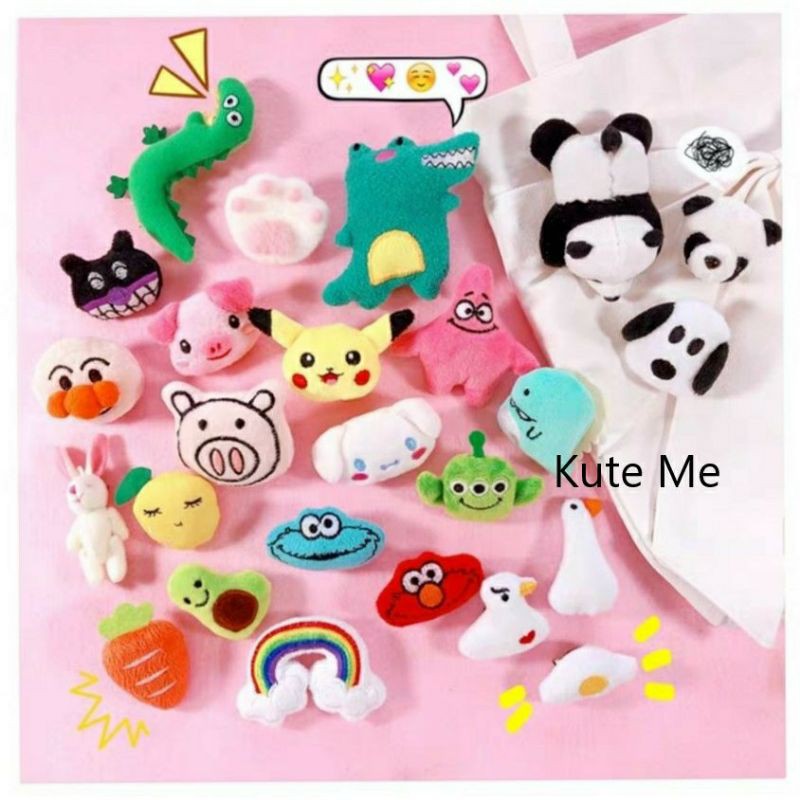 Huy Hiệu Trâm Pin Ghim Móc Cài Áo, Balo, Túi Tote giày hình Thú Bông Phong Cách Ulzzang Hàn Quốc Cute Dễ Thương DYJ