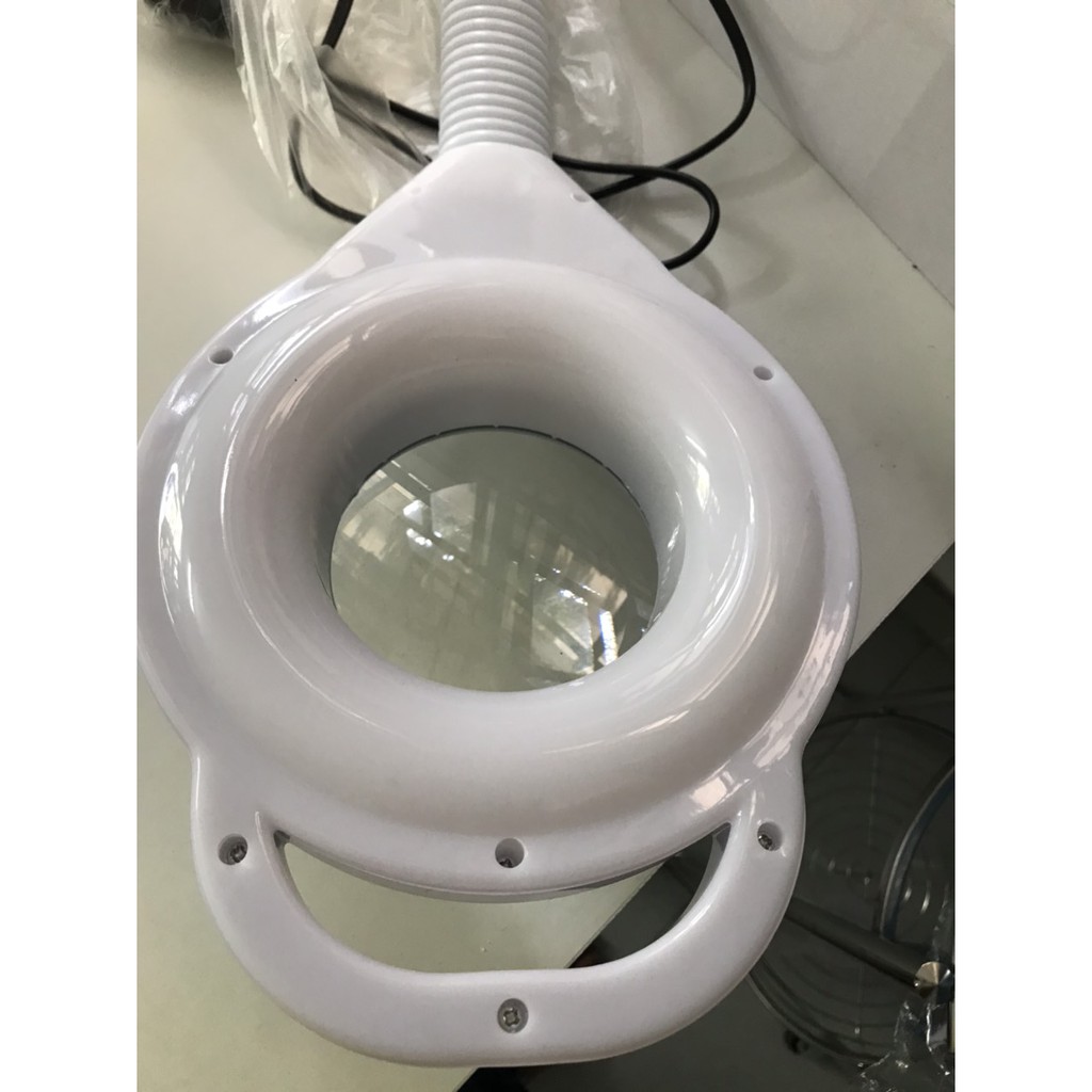 Đèn Led có kính lúp  dành cho spa - đèn phun xăm - nối mi  có khay đựng (Ảnh thật sản phẩm)