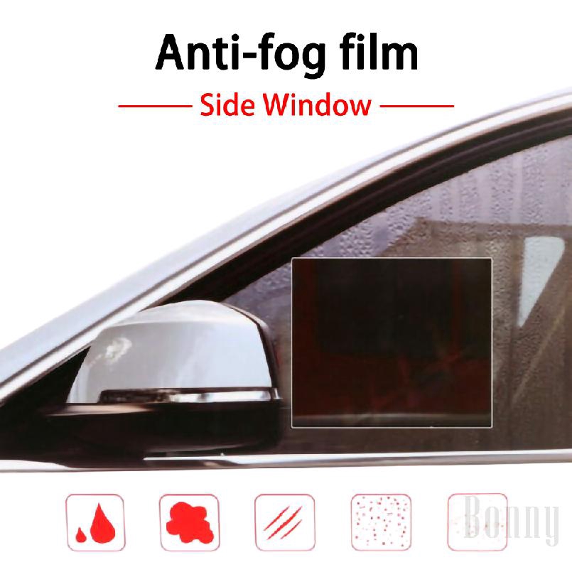 Bộ 2 miếng dán kính cửa xe hơi trong suốt chống chói sương mù không thấm nước