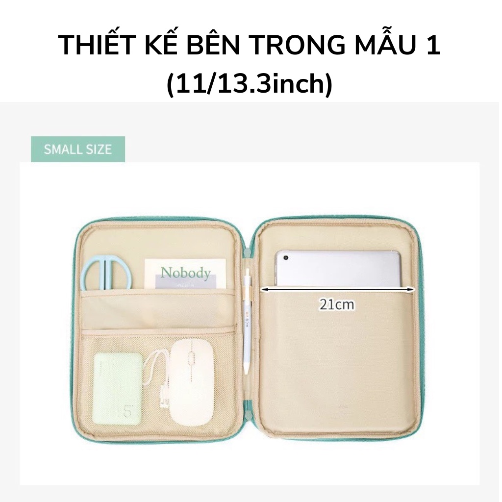 Túi Chống Sốc laptop, ipad JQMEI 11inch 13inch, 13.3inch thời trang DN - JQ08
