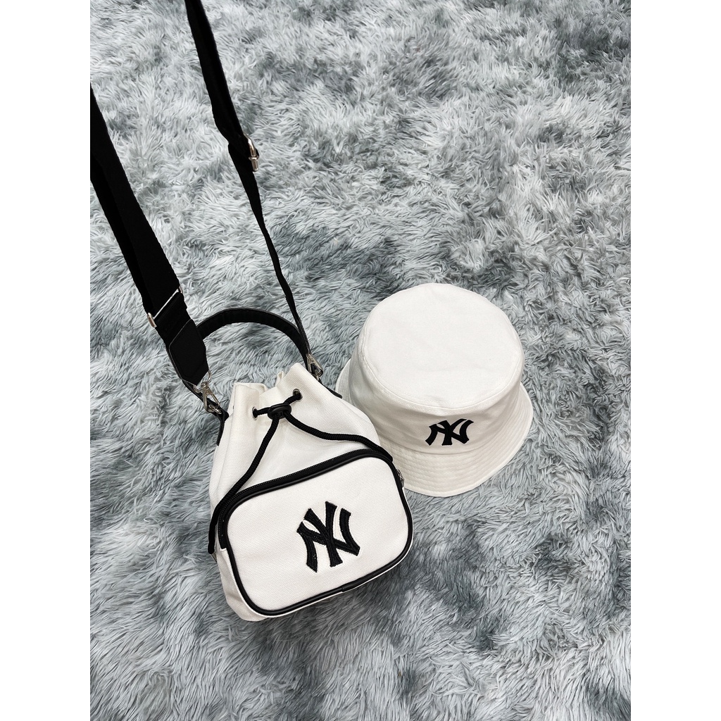 Túi Đeo Chéo NY Bucket Design Cream 🌸 Hàng Xuất Xịn 🌸