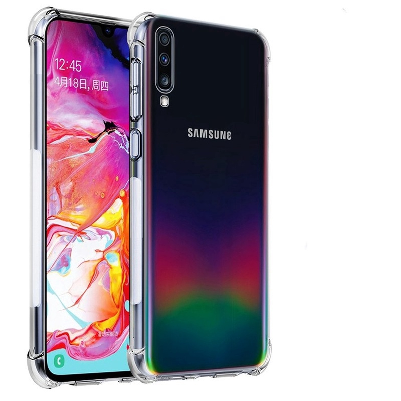 Ốp điện thoại trong suốt có túi khí cho Samsung S20 FE A91 A71 A51 A21S A9 A8 star