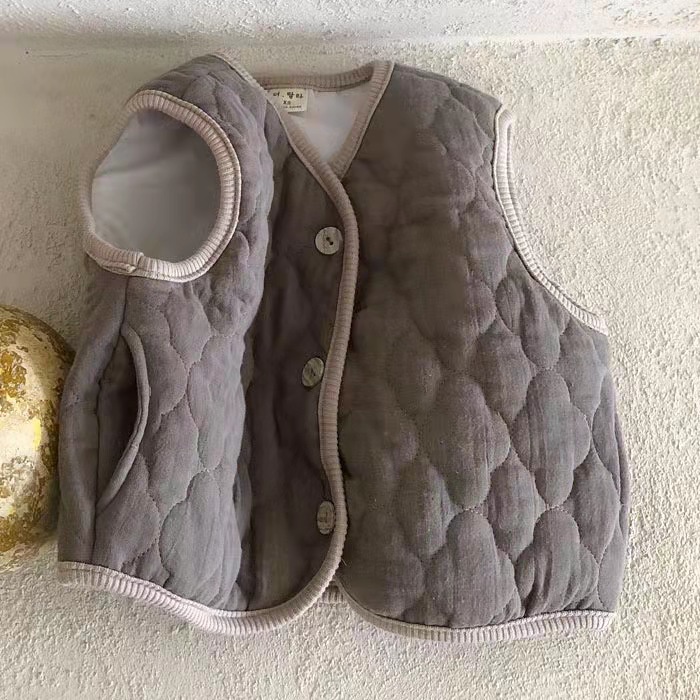 Áo khoác không tay thời trang mùa thu đông dành cho trẻ nhỏ 0-5 tuổi