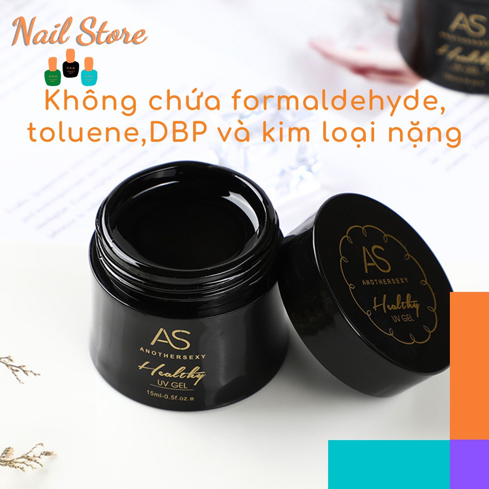 Gel Đính Đá, Vẽ, Đắp AS - Gel Đa Chức Năng 5in1 Hũ Lớn 15ml CHÍNH HÃNG