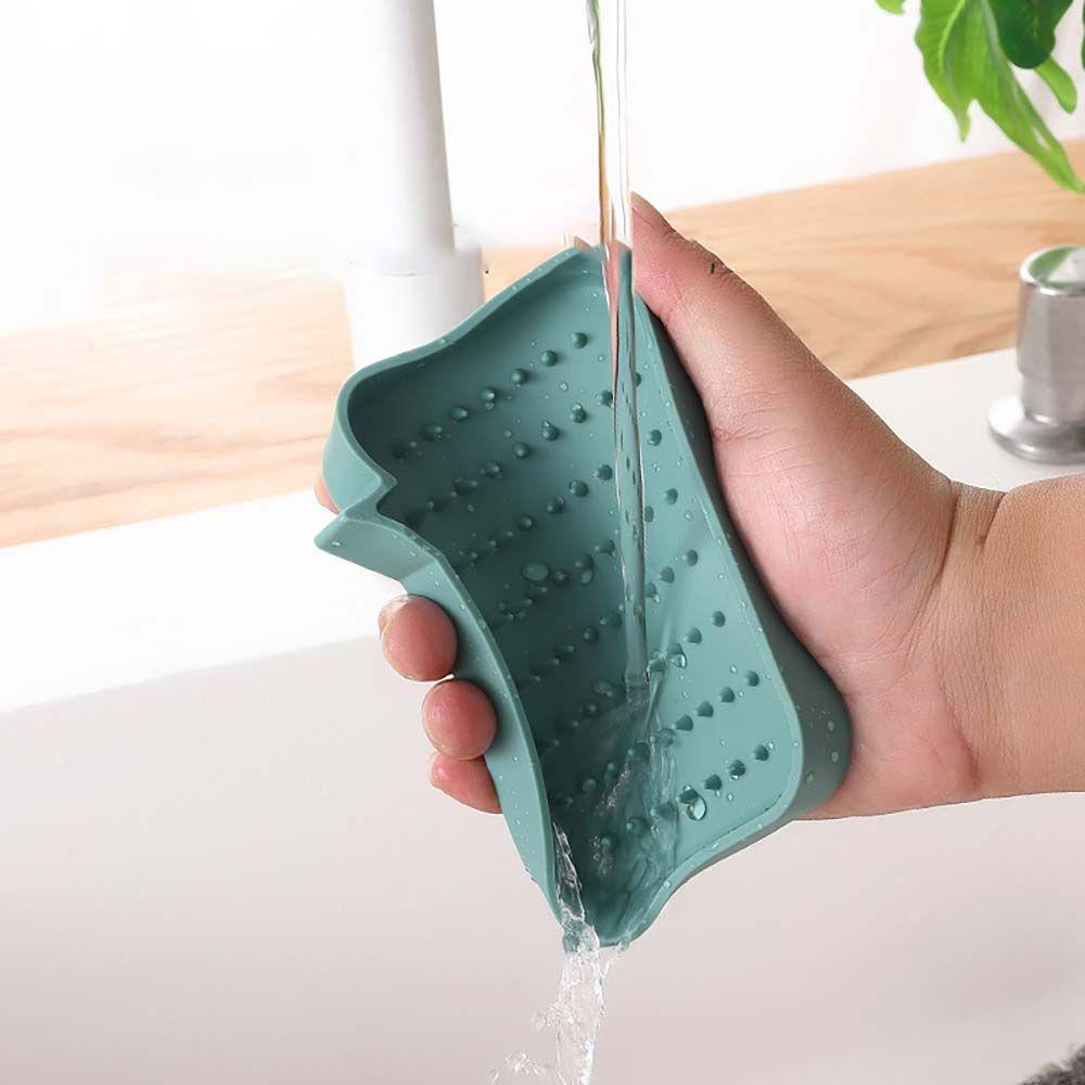 PATRICIA Giá Đỡ Xà Phòng Bằng Silicon Có Rãnh Thoát Nước Tiện Dụng Cho Phòng Tắm