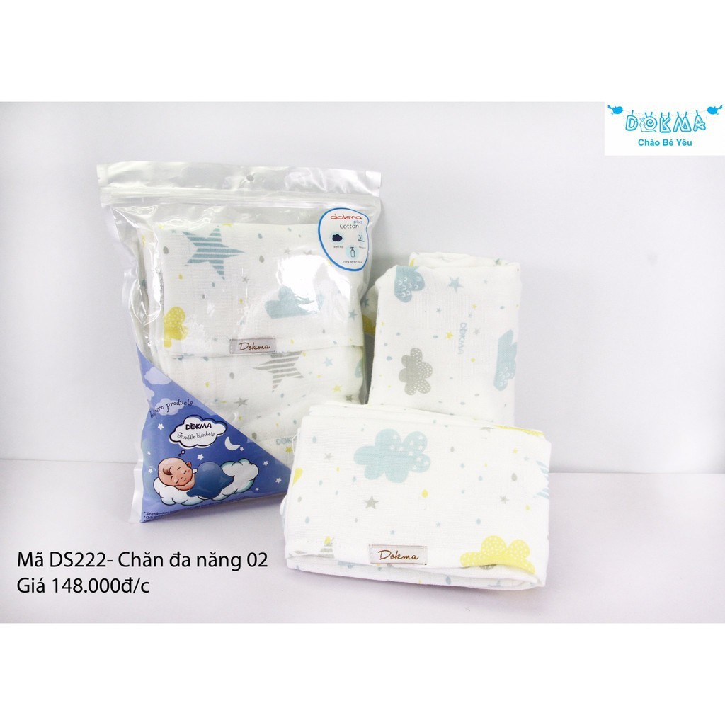 Khăn lưới đa năng Dokma DS221 cho bé 92x102cm chất siêu đẹp