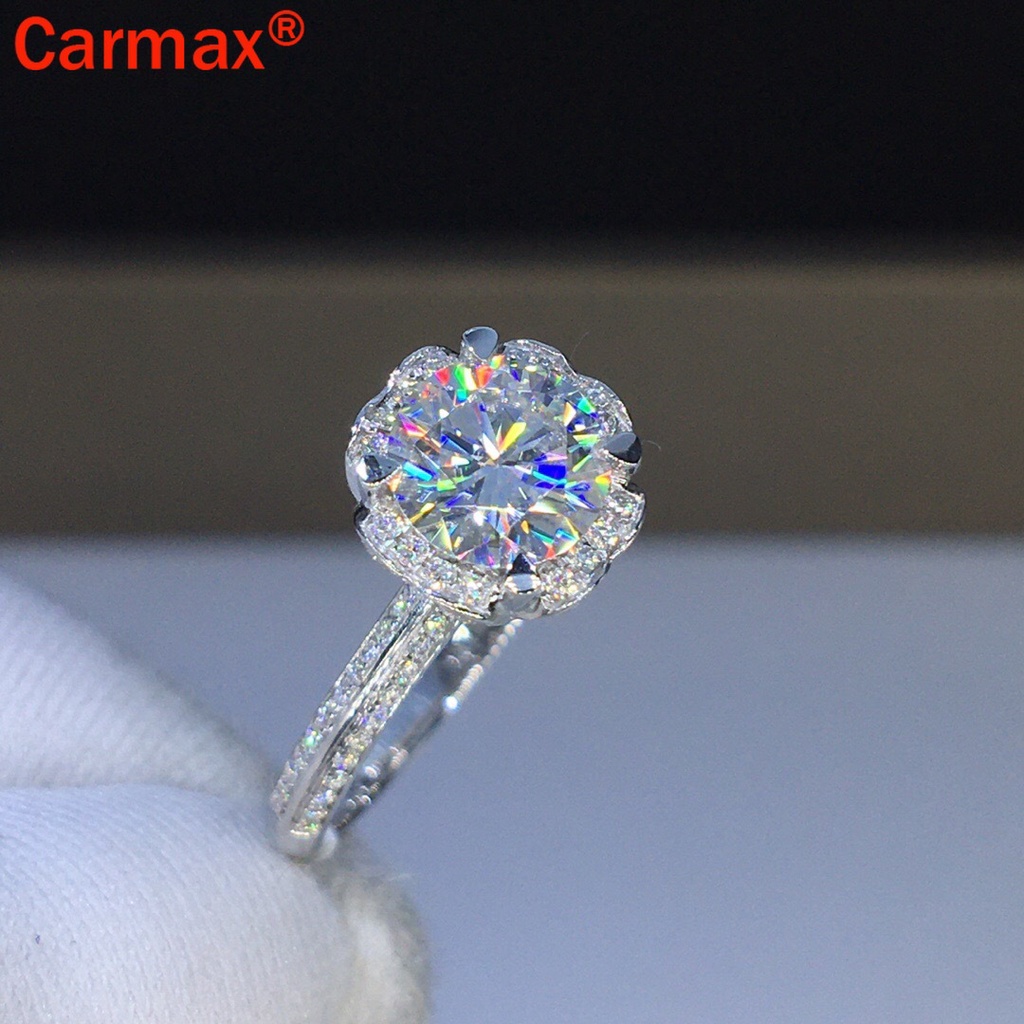 Nhẫn thời trang họa tiết kiểu moissanite