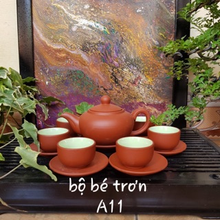 Ấm chén uống trà ( ấm Tử sa bát tràng)